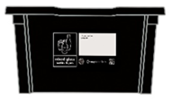 Image of 55-litre black reusable box for glass bottles and jars