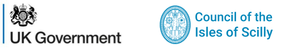 UK Government logo and Council of the Isles of Scilly logo